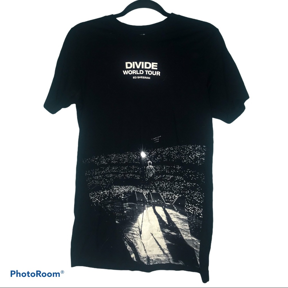 Ed Sheeran Concert T Shirt Divide Black White Tour